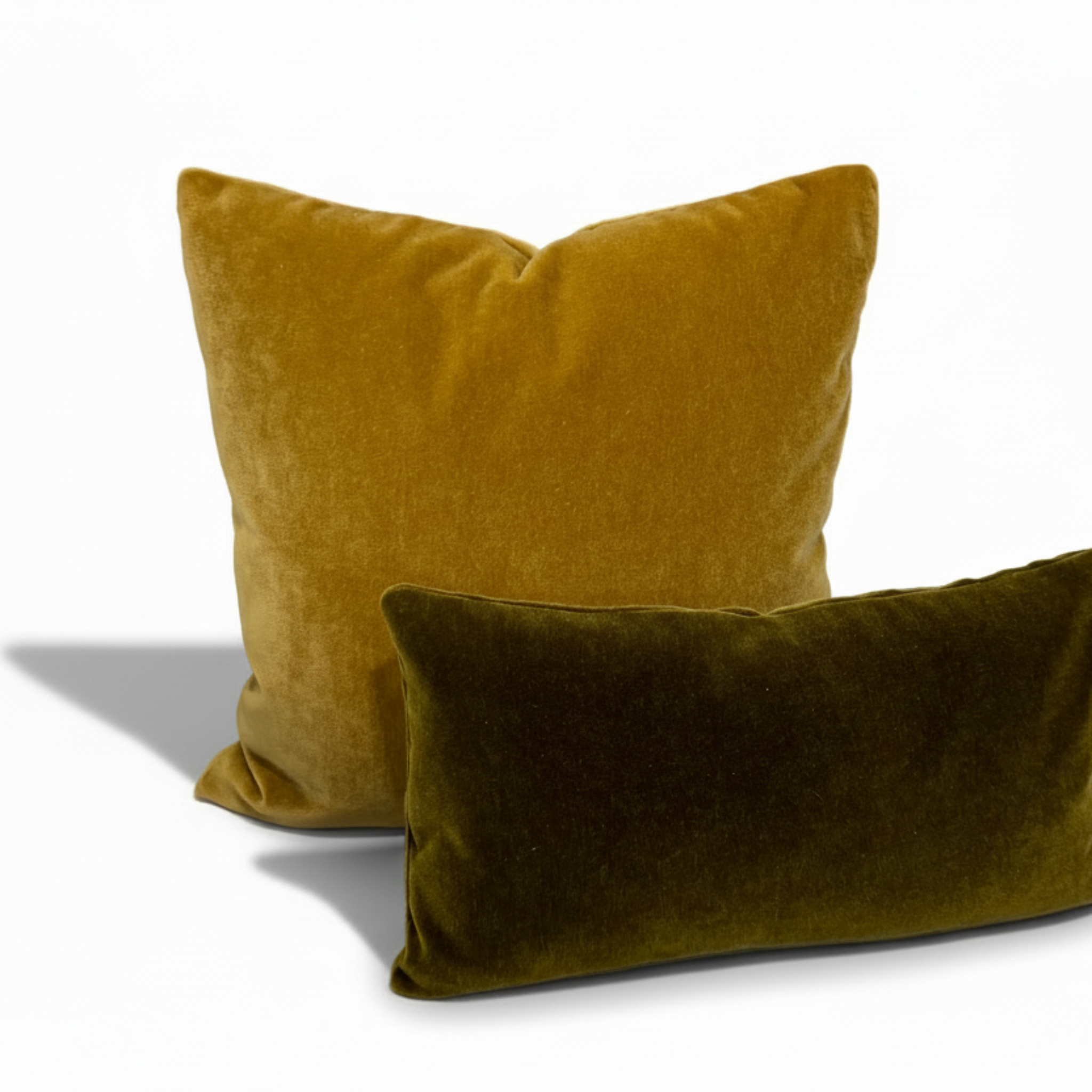 Golden Brown Mohair Pillow Cover
