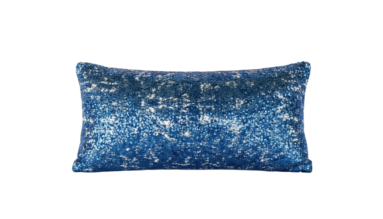 Spilled Ink Modern Designer Lumbar Pillow Cover