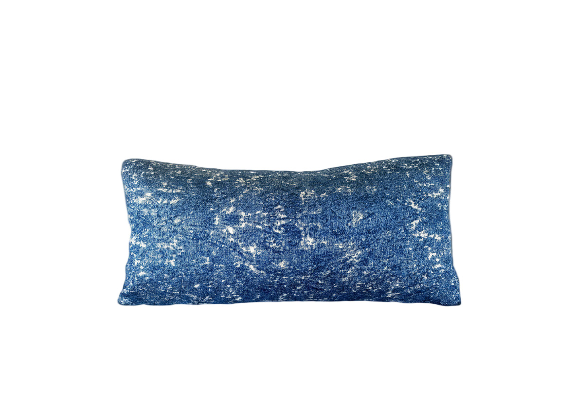 Spilled Ink Modern Designer Lumbar Pillow Cover