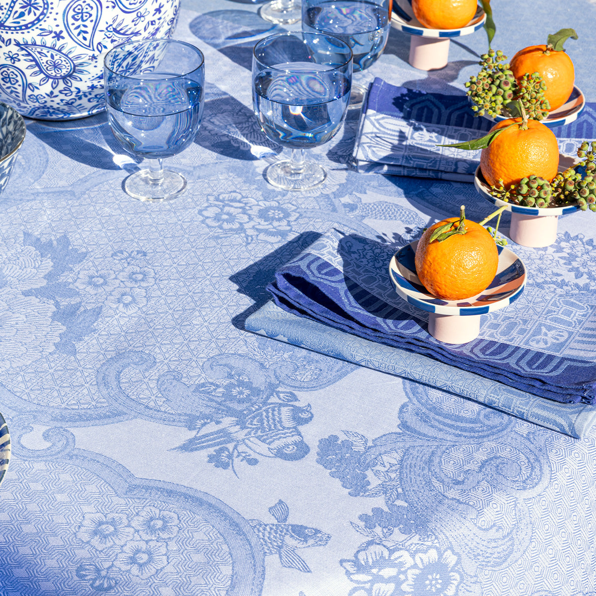 Le Jacquard Français Promenade Impériale Napkins - Lapis (Blue)