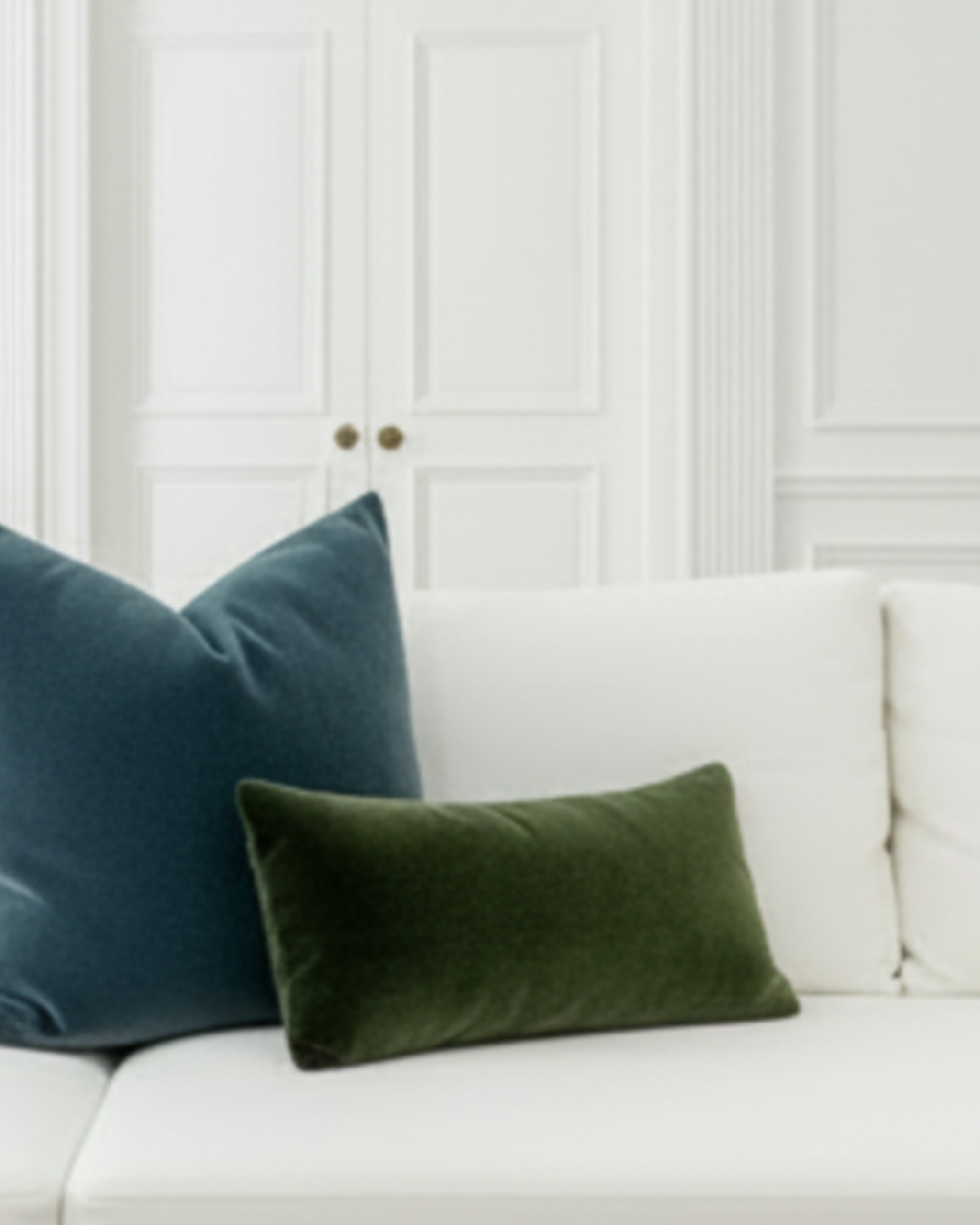 Mohair Pillow Cover in Forest