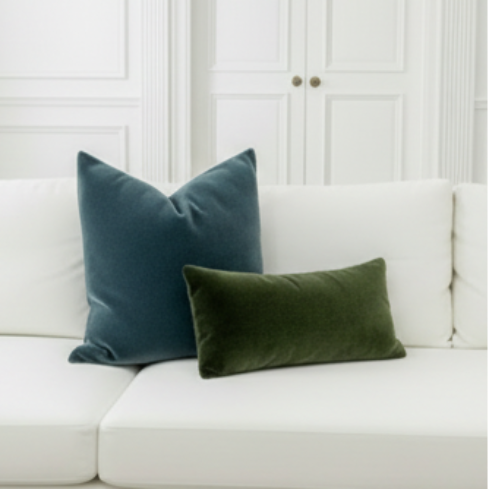 Mohair Pillow Cover in Pacific