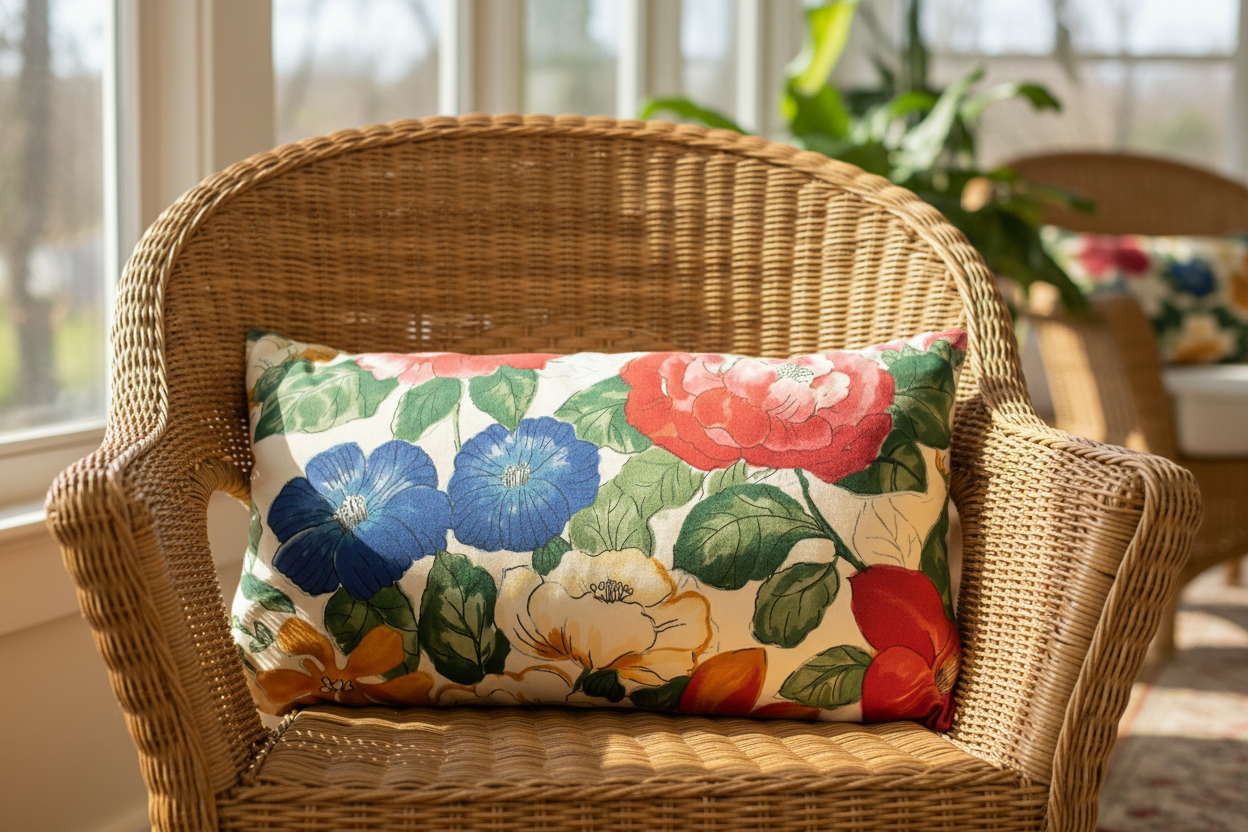 Custom Vintage Lorenzo Rubelli Floral Pillow Cover