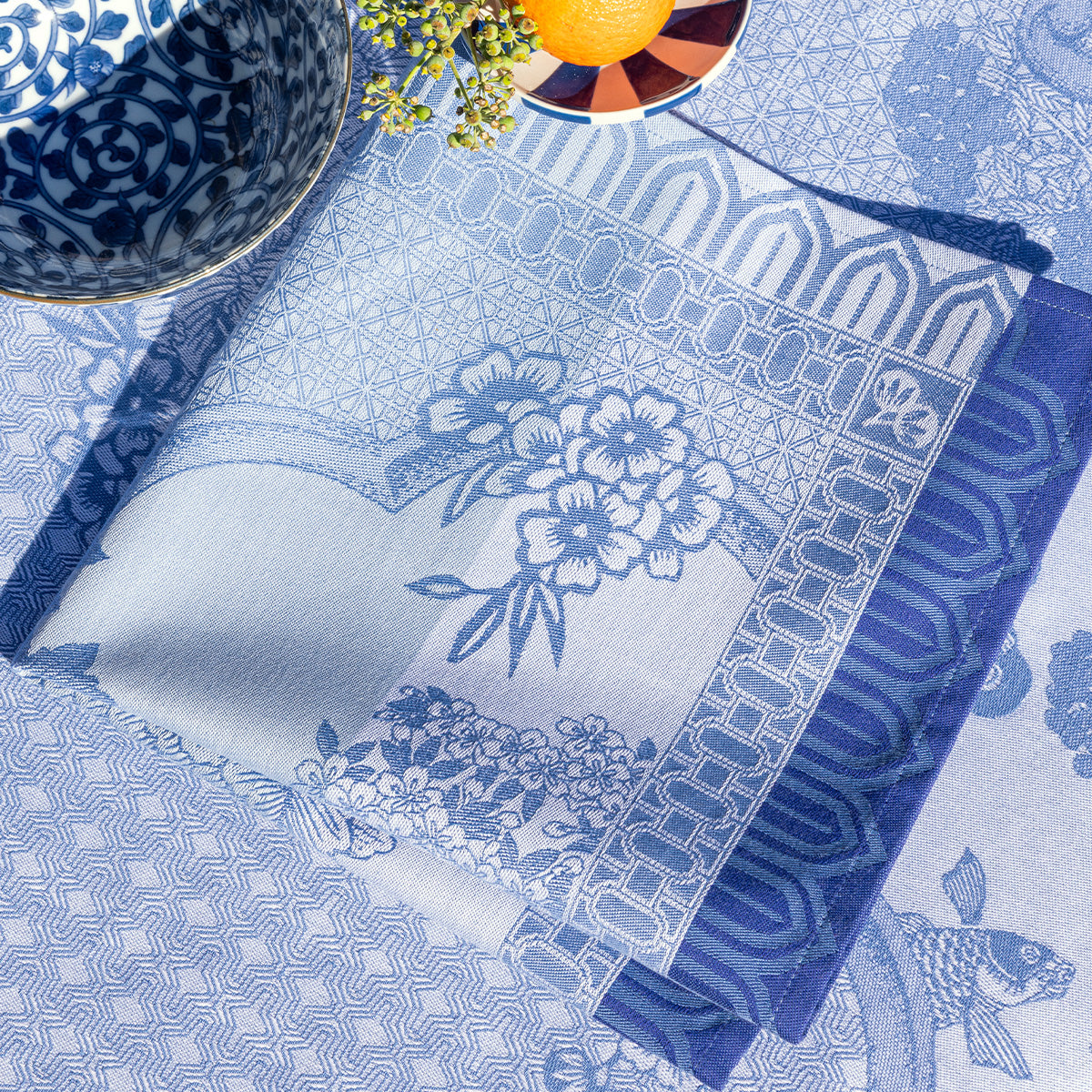 Le Jacquard Français Promenade Impériale Napkins - Lapis (Blue)
