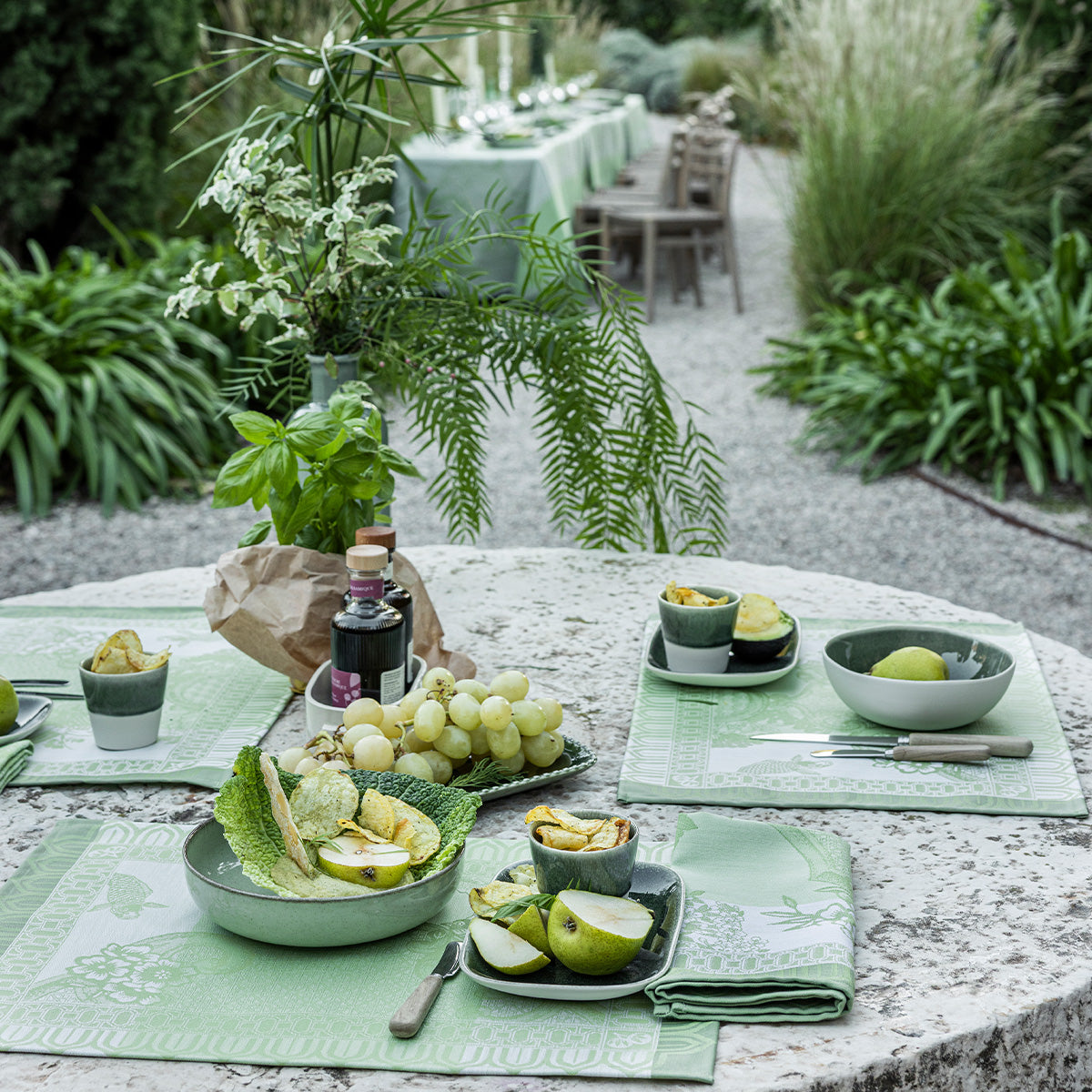 Le Jacquard Français Promenade Impériale Collection - Jade (Green)