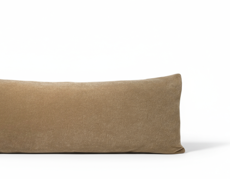 Tan Camel Mohair Pillow Cover