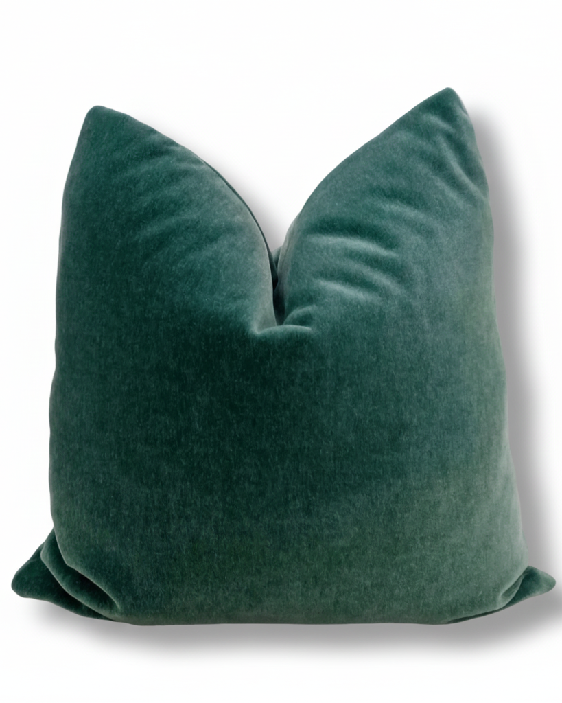 Mohair Pillow Cover in Teal