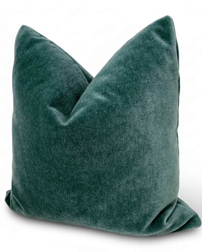 Mohair Pillow Cover in Teal