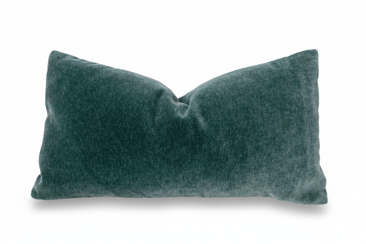 Mohair Pillow Cover in Teal