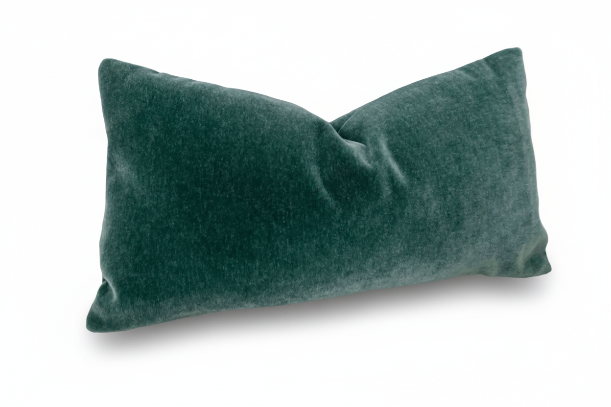 Mohair Pillow Cover in Teal