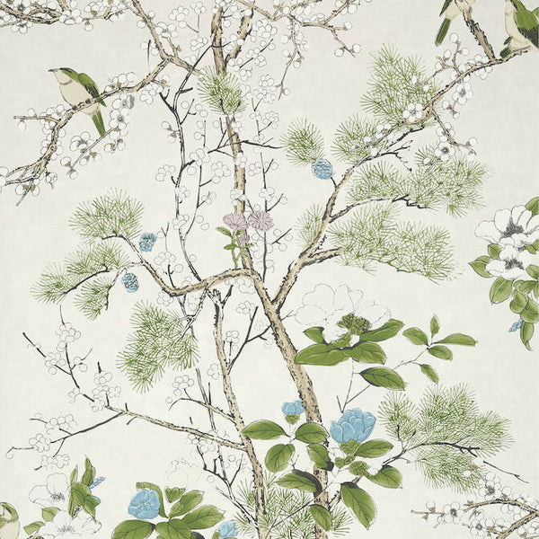Thibaut Katsura Wallpaper - Cream and Lavender