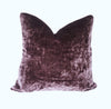 Grape Velour Velvet Pillow