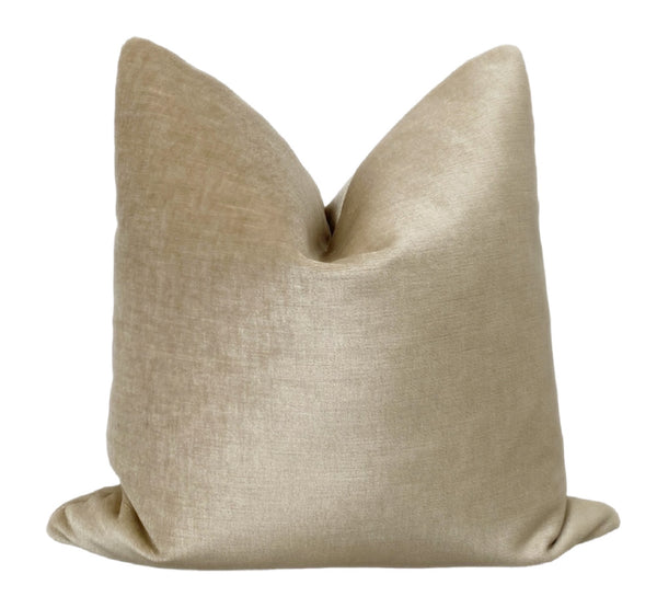 Sand Mohair Velvet Pillow Cover