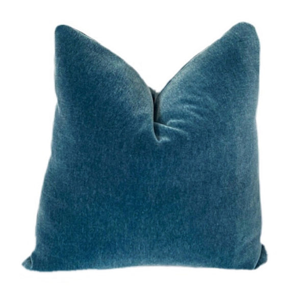 Pacific Blue Mohair Pillow